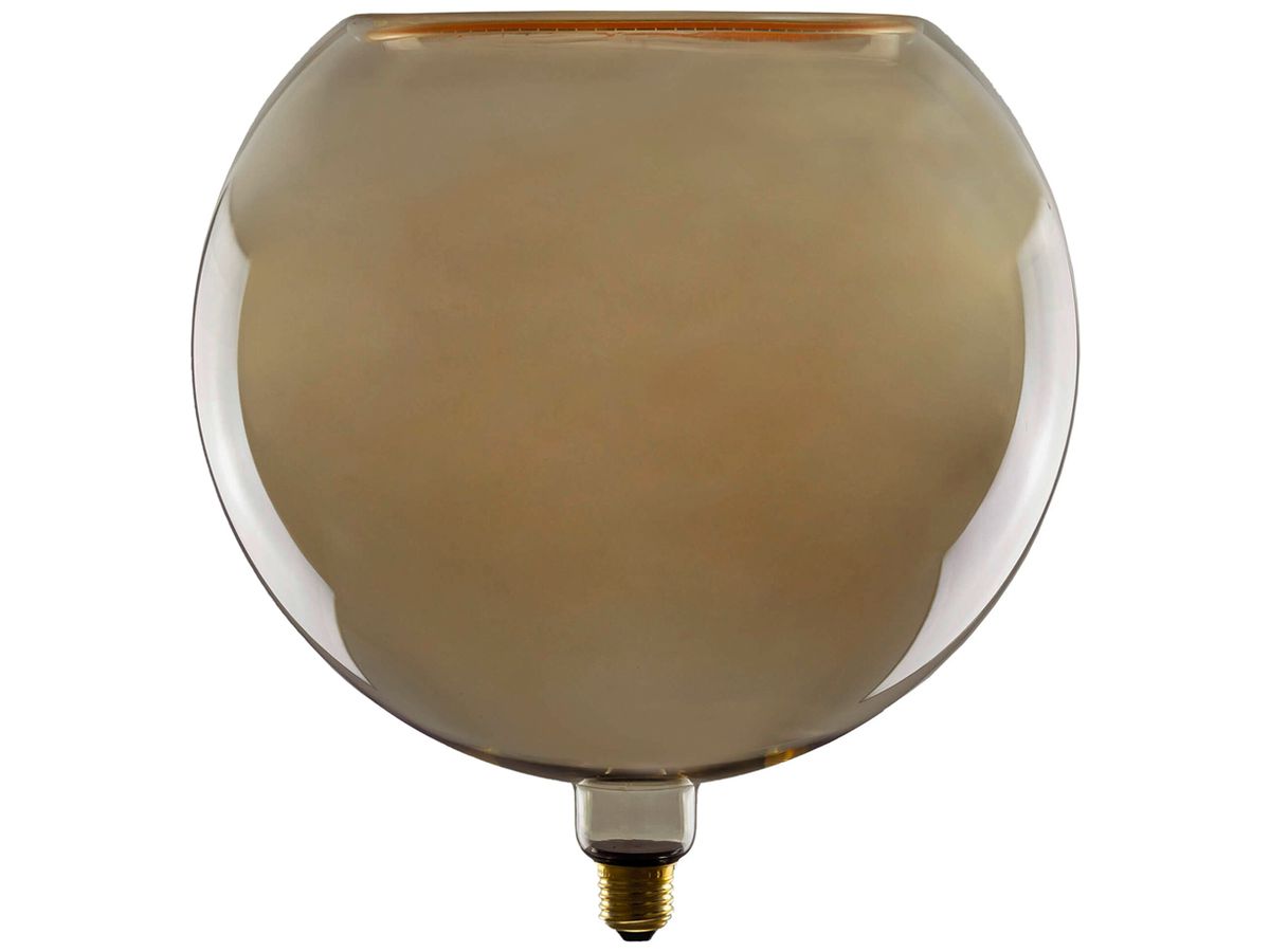 LED-Lampe SLV Floating Globe E27 8W 1900K DIM mattiert Rauch schwarz Ø300×320mm