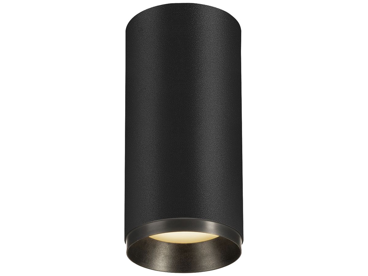 LED-Deckenleuchte SLV NUMINOS M DALI 20W 1880lm 3000K 60° Ø85×185mm schwarz