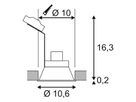 EB-Downlight SLV HORN-O, GU10 50W IP20 mattschwarz