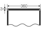 Verschlussplatte grau 360mm für Apparategehäuse Enystar
