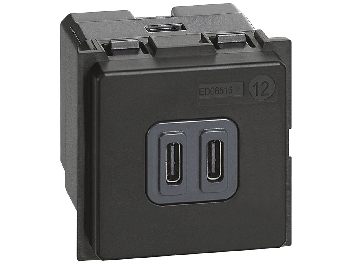 USB-Ladesteckdose Living Now 2×Typ C 2 Module