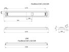 LED-Deckenleuchte FlexBlend StandAlone SM340C 52S/940 SRD PCS U4 L150 weiss