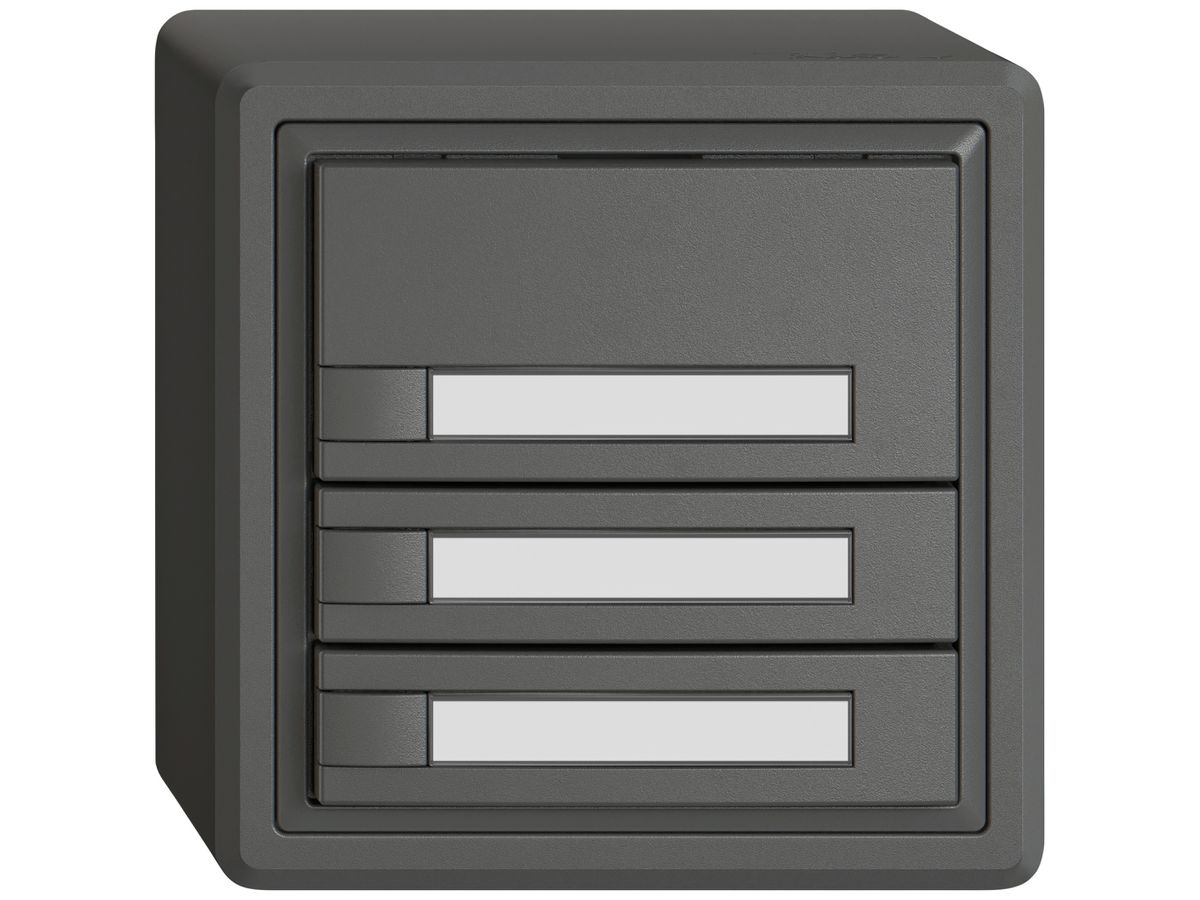 AP-KNX-Taster RGB EDIZIO.liv SNAPFIX® Temperaturfüh.o.LED Pap.3×T 1-Tbed.dgu