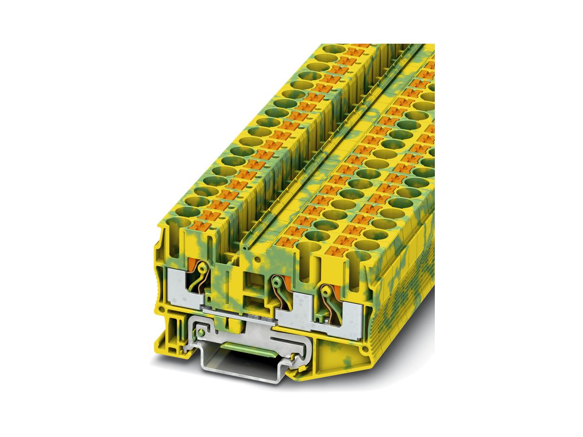 Schutzleiterklemme 0.5…10mm² Push-in-Anschluss grün/gelb PT 6-TWIN-PE