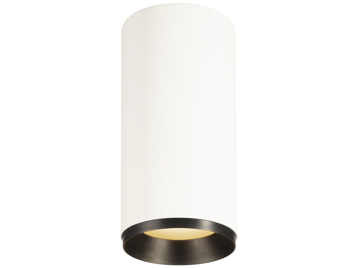 LED-Deckenleuchte SLV NUMINOS L DALI 28W 2440lm 2700K 24° Ø100×213mm weiss