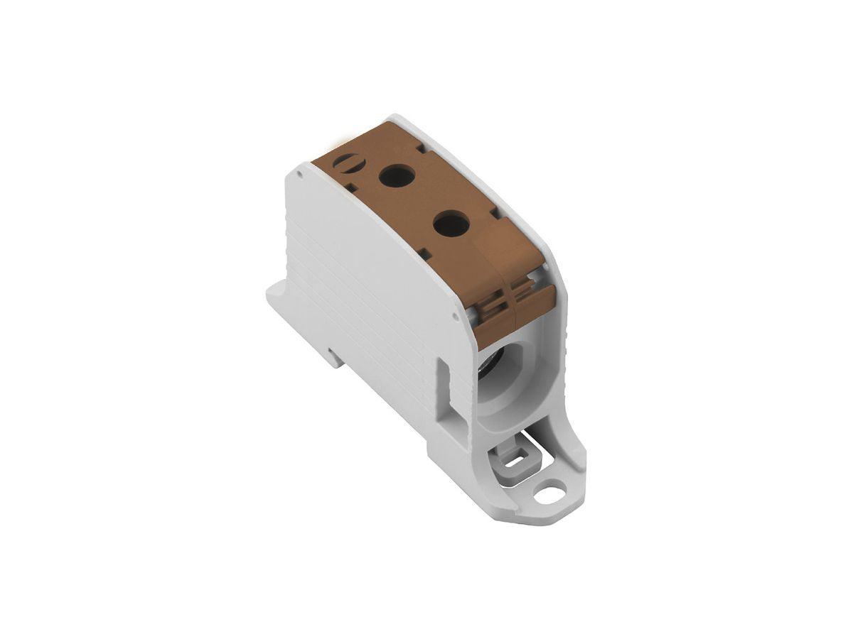 Verteilerblock WM WPD 131 1×95/1×95mm² 232A 1000V TS35 braun