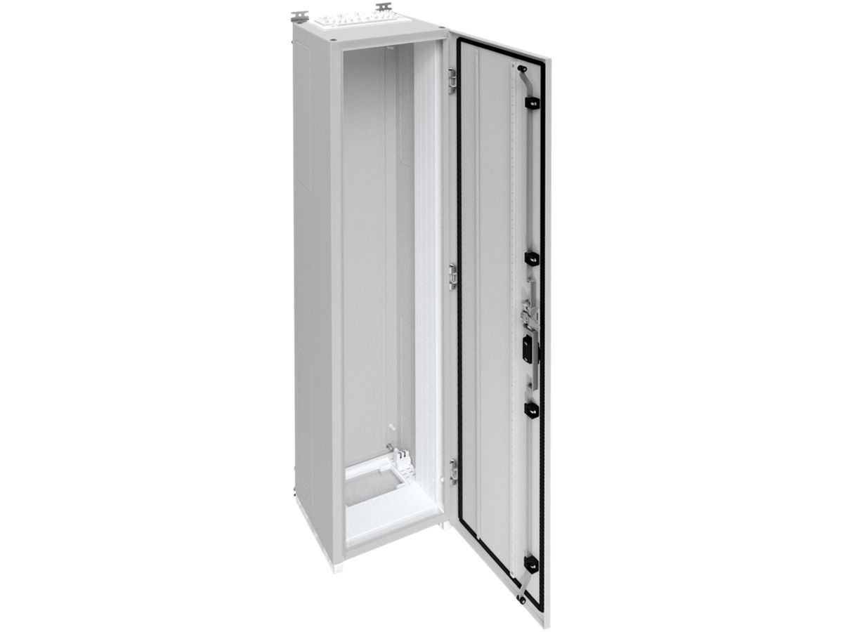 Wandschrank Hager univers mit Volltür SK I IP55 1550×300×275mm RAL 7035