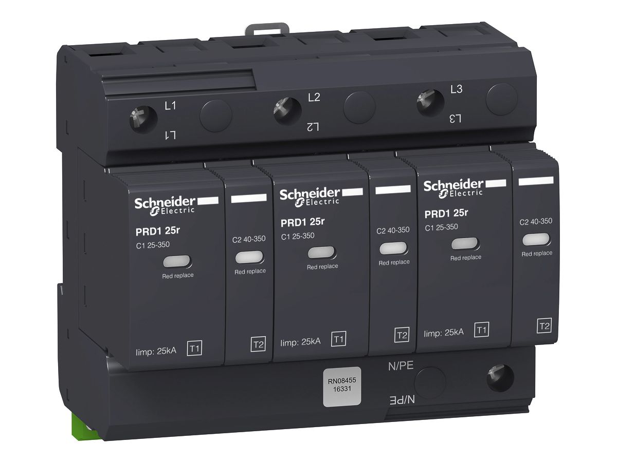 Kombiableiter Schneider Electric Acti9 PRD1 25R 3P Typ 1+2