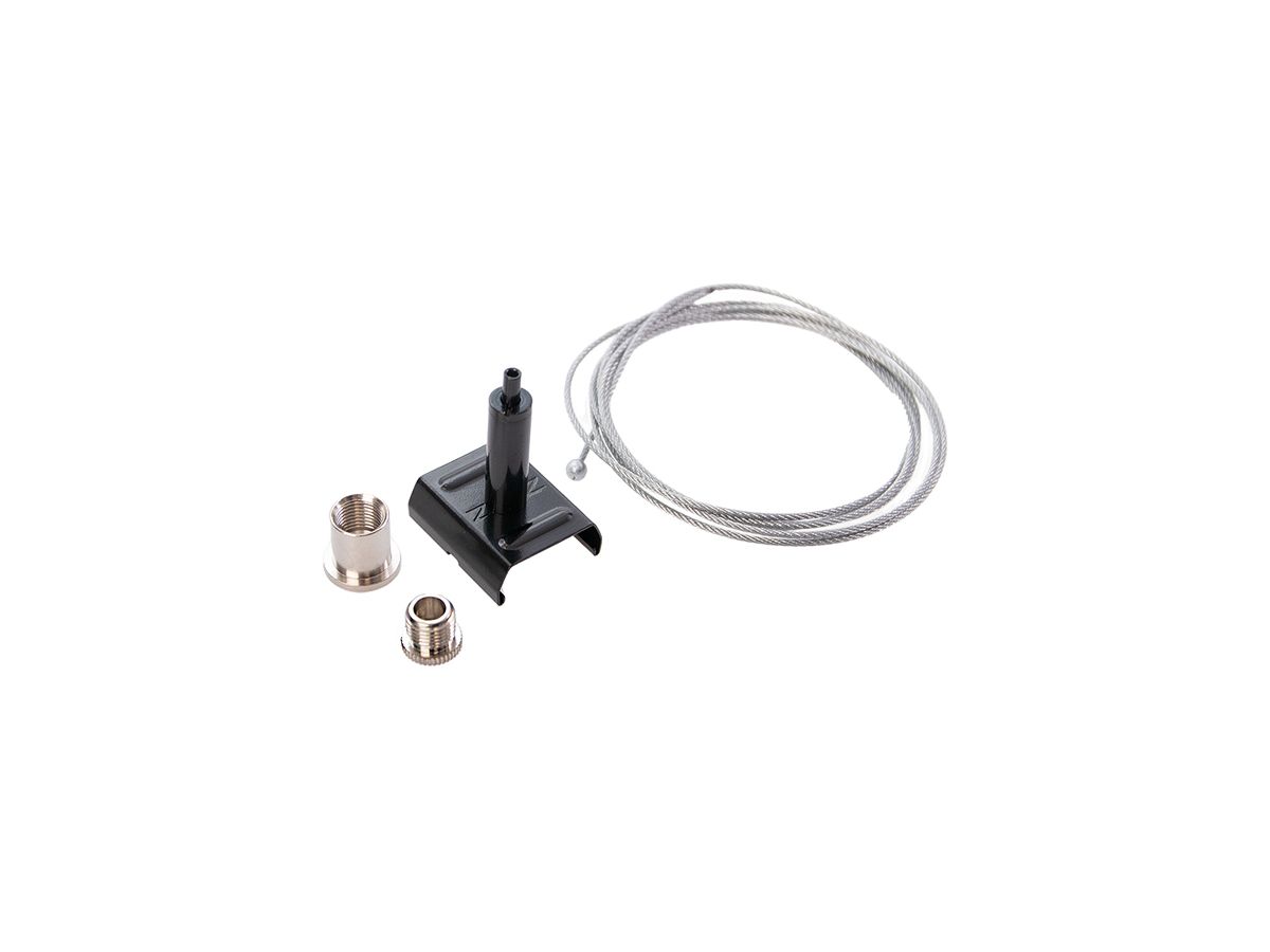 Abhängeset DOTLUX für 3-Phasen-Schiene PRO, Seil 1.5m, schwarz