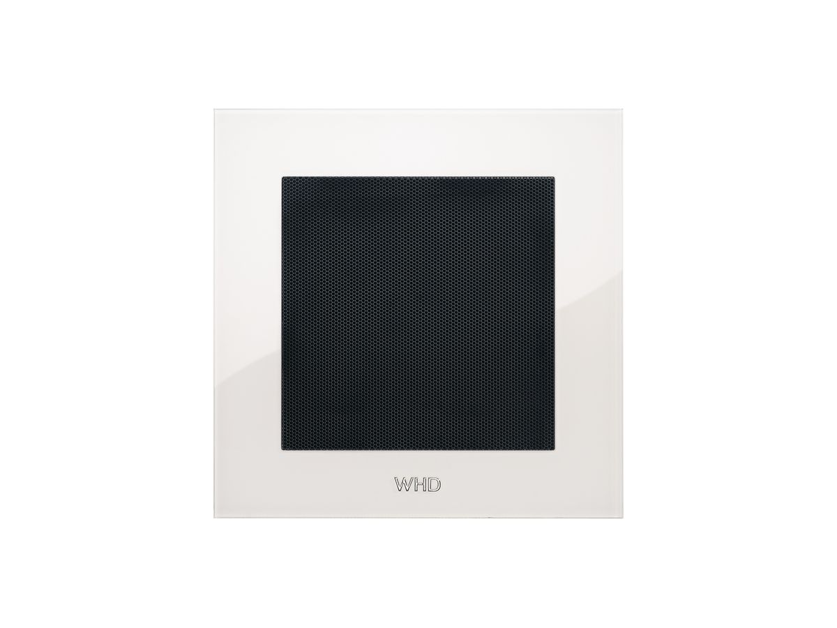Blende Acrylglas quadratisch weiss, mit Gitter anthrazit für WHD L-S