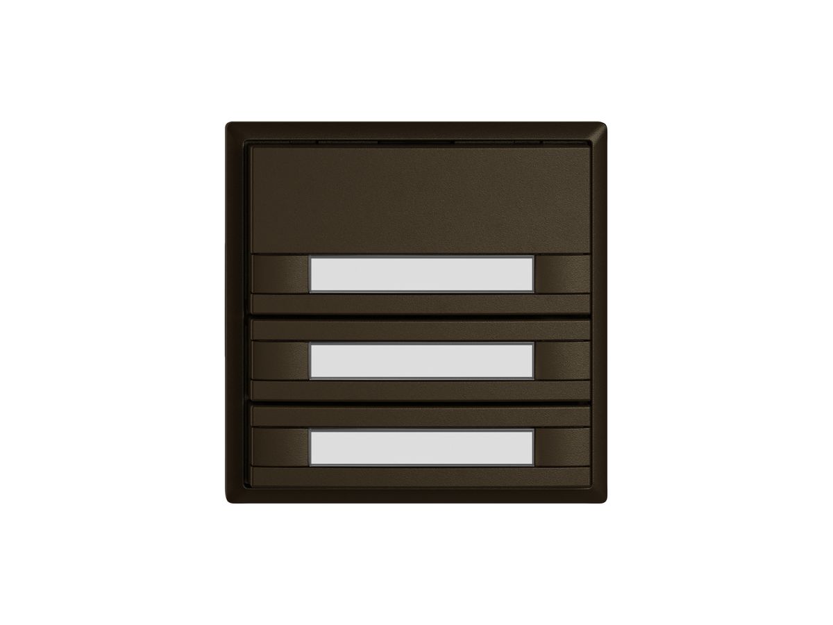 KNX-Taster RGB EDIZIO.liv SNAPFIX® Temperaturfüh.o.LED Pap.3×T 2-Tbed.br