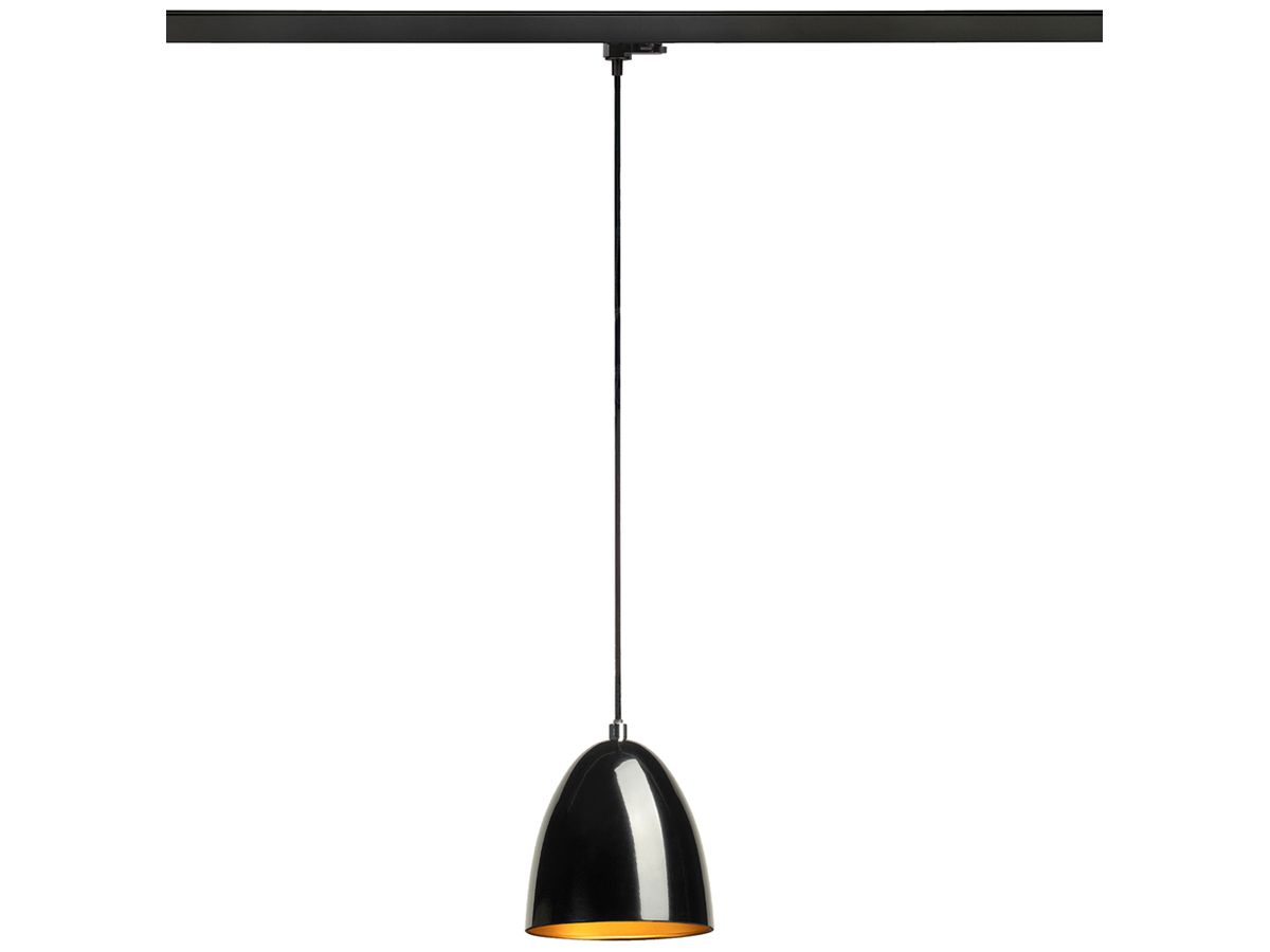 Pendelleuchte SLV PARA CONE GU10 35W 3-Ph.-Adapter Ø135mm schwarz