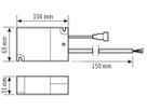 LED-Betriebsgerät ESYLUX ELSA-2 DL 5…9W 250mA DALI 104×69×31mm