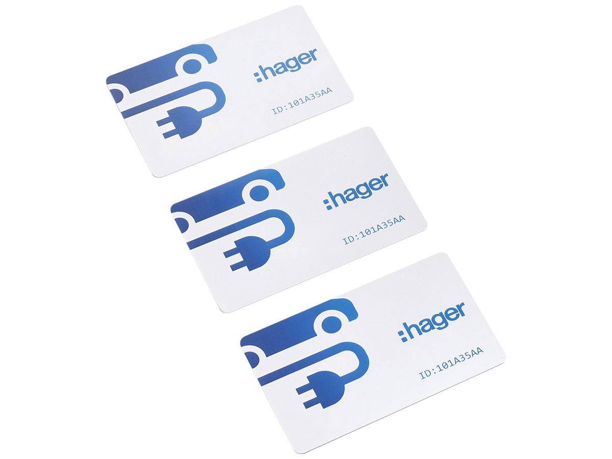 Transponderkarte Hager witty RFID für die Authentifizierung 3Stk