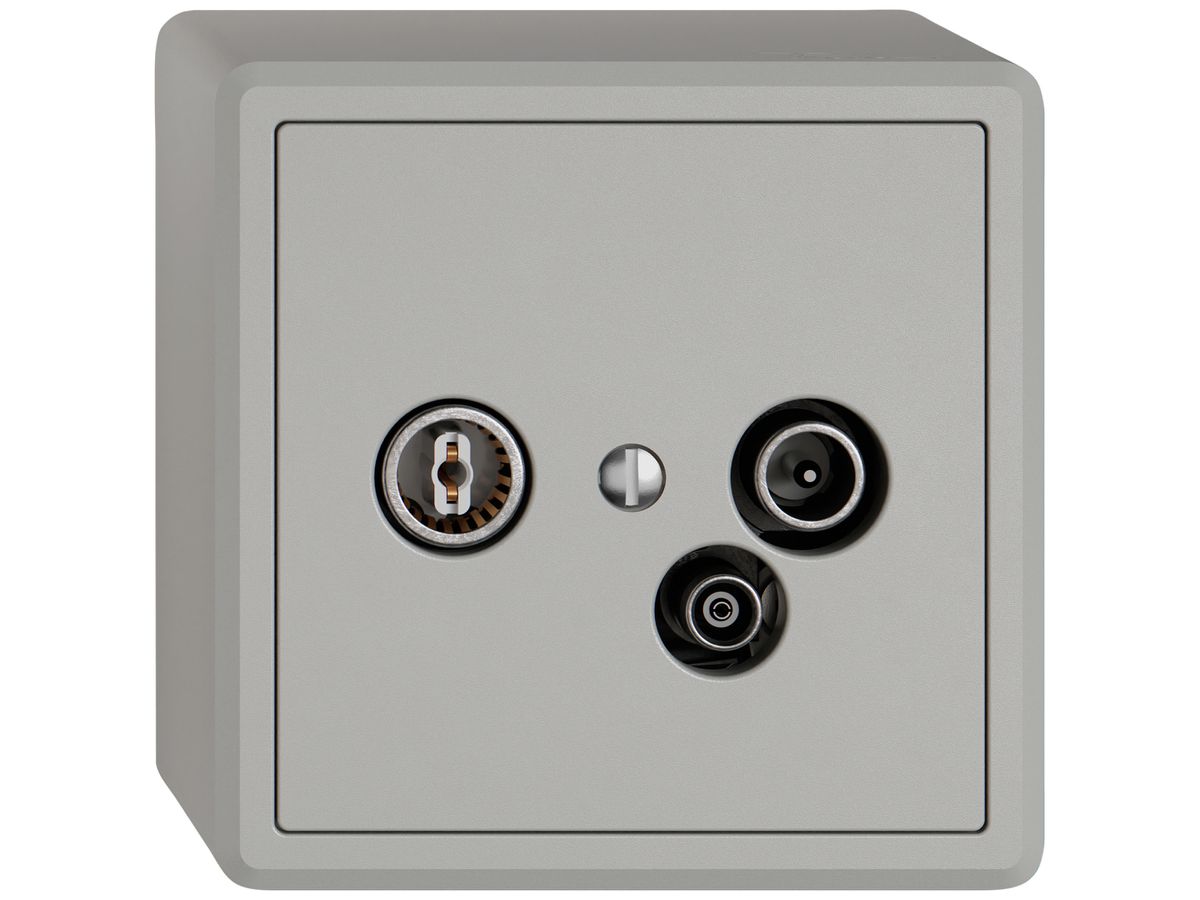 AP-Antennendose TV-R-Daten EDIZIO.liv SNAPFIX® 11dB hgu