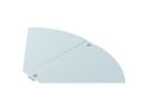 Deckel BET RBD W zu Bogen verstellbar 400mm Stahl bandverzinkt Zink-Aluminium