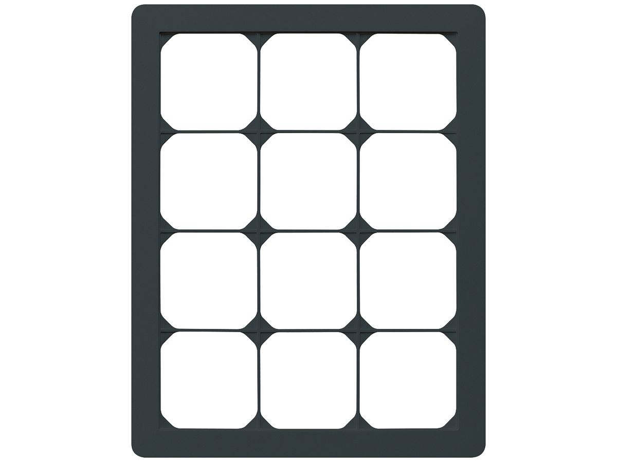 UP-Abdeckrahmen kallysto.trend 4×3 schwarz 274×214mm