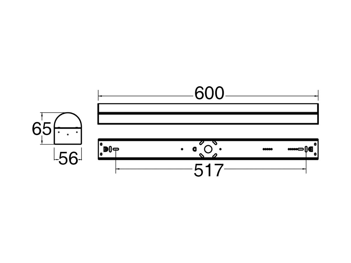 LED-Lichtleiste SLV BATTEN P 20W 2840lm 830/840/850 600mm weiss