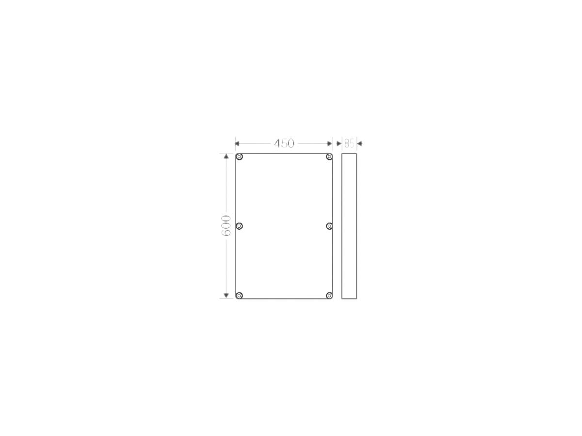 Zwischenrahmen Hensel Mi ZR 6 600×450×80mm