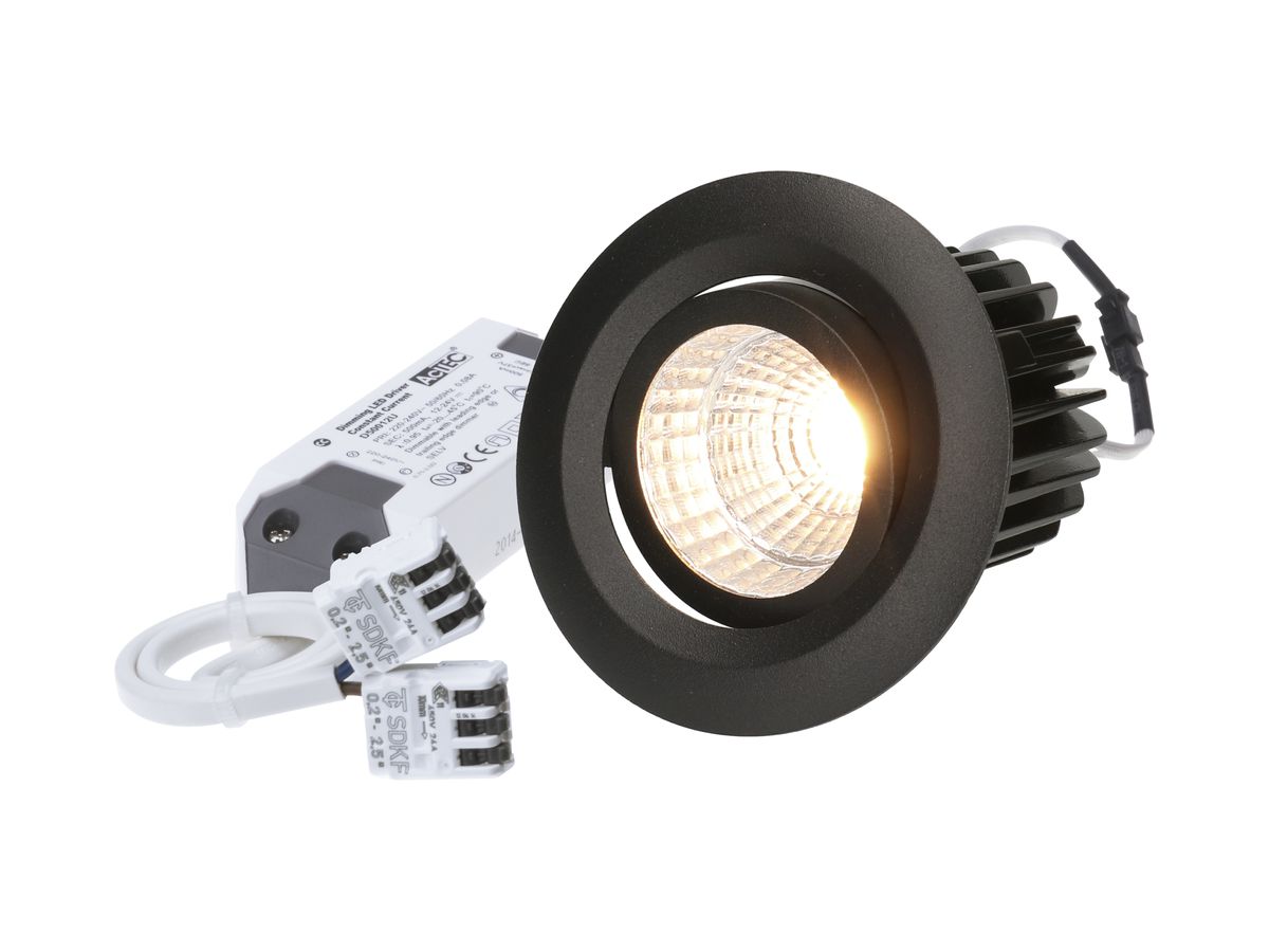 EB-LED-Spot Move 10.5W 230V 960lm 930 Loch-Ø68mm schwarz matt 38°