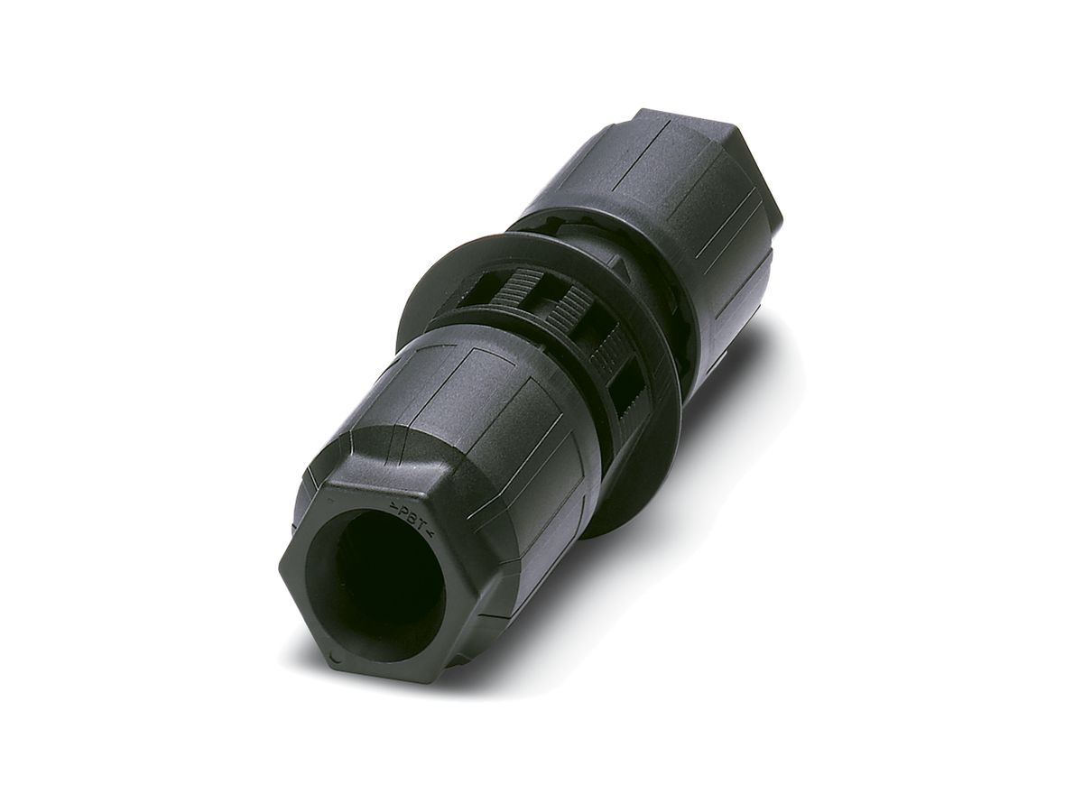 Verbinder/Durchführung QUICKON 4LPE 2.5mm² Ø6…11mm 2×Mutter schwarz