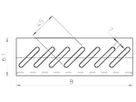 Bodenendblech Bettermann B=400mm