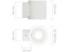 LED-Wandleuchte Plejd OUT-01-B 10W 2200…4000K IP45 DIM 104×100×135mm schwarz