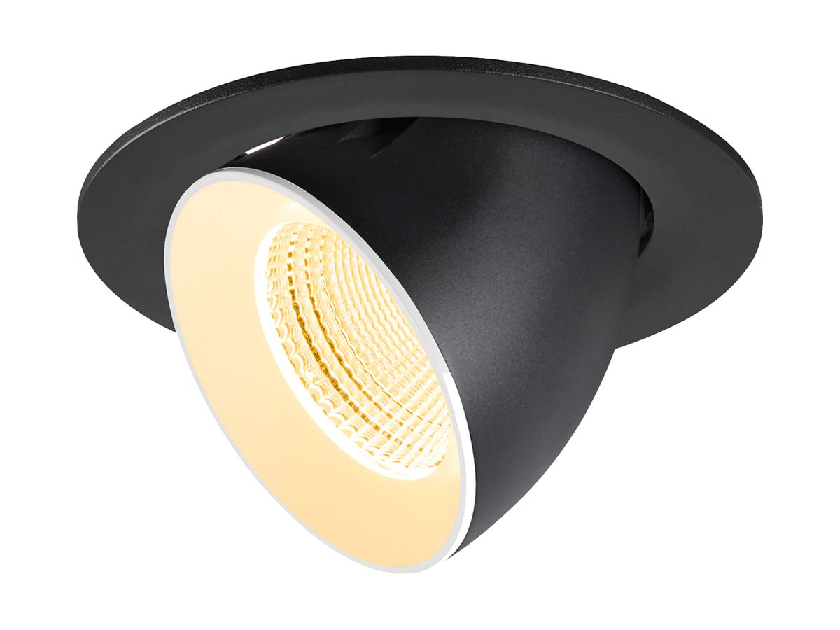 EB-LED-Spot SLV NUMINOS GIMBLE L 17W 2500lm 3000K WB DALI DIM Ø160×115mm sz/ws