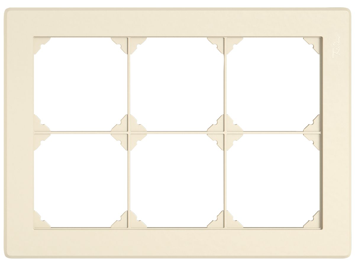 UP-Kopfzeile EDIZIO.liv SNAPFIX® 2×3 für frei wählbare Kombinationen crema