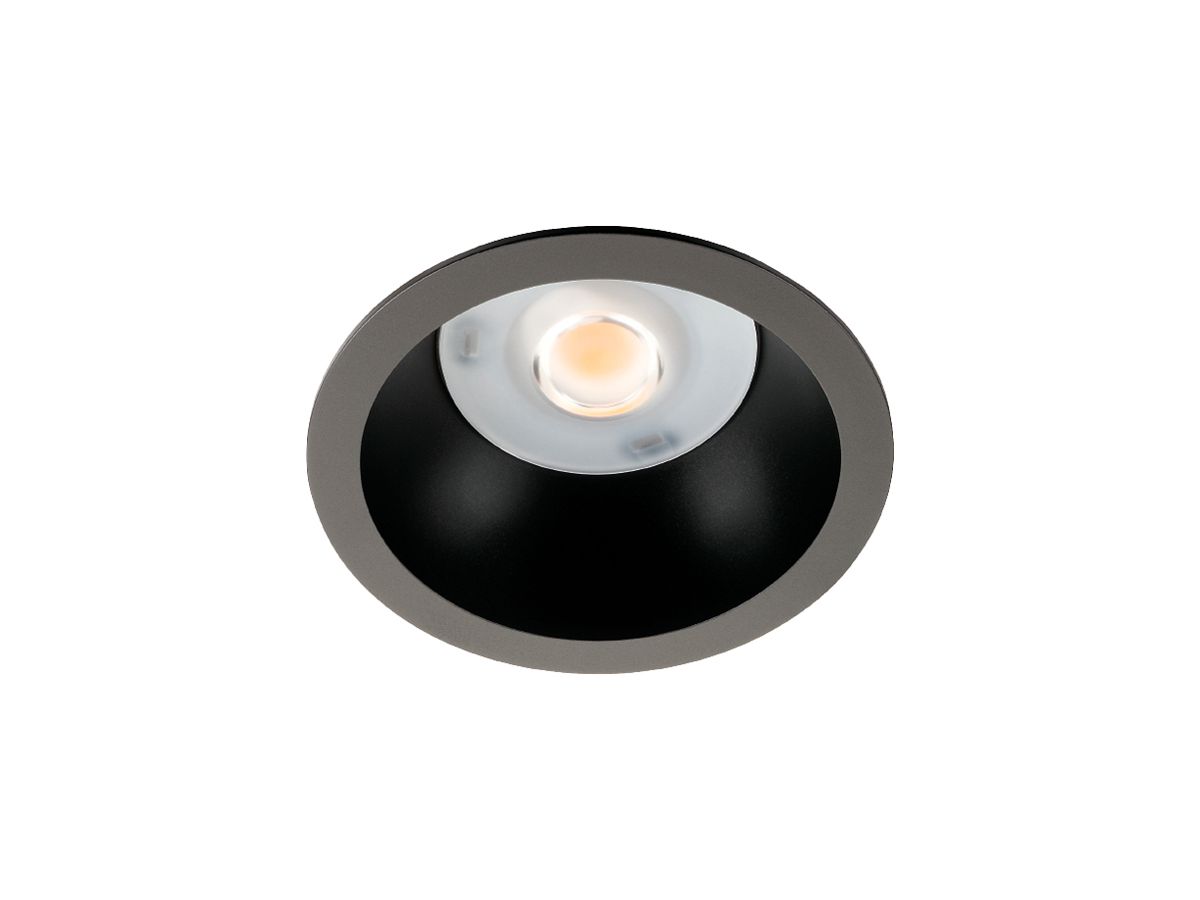 LED-Downlight SG Rax Soft 150 15W 1530lm 830 IP20/44 65° DIM Ø166mm schwarz