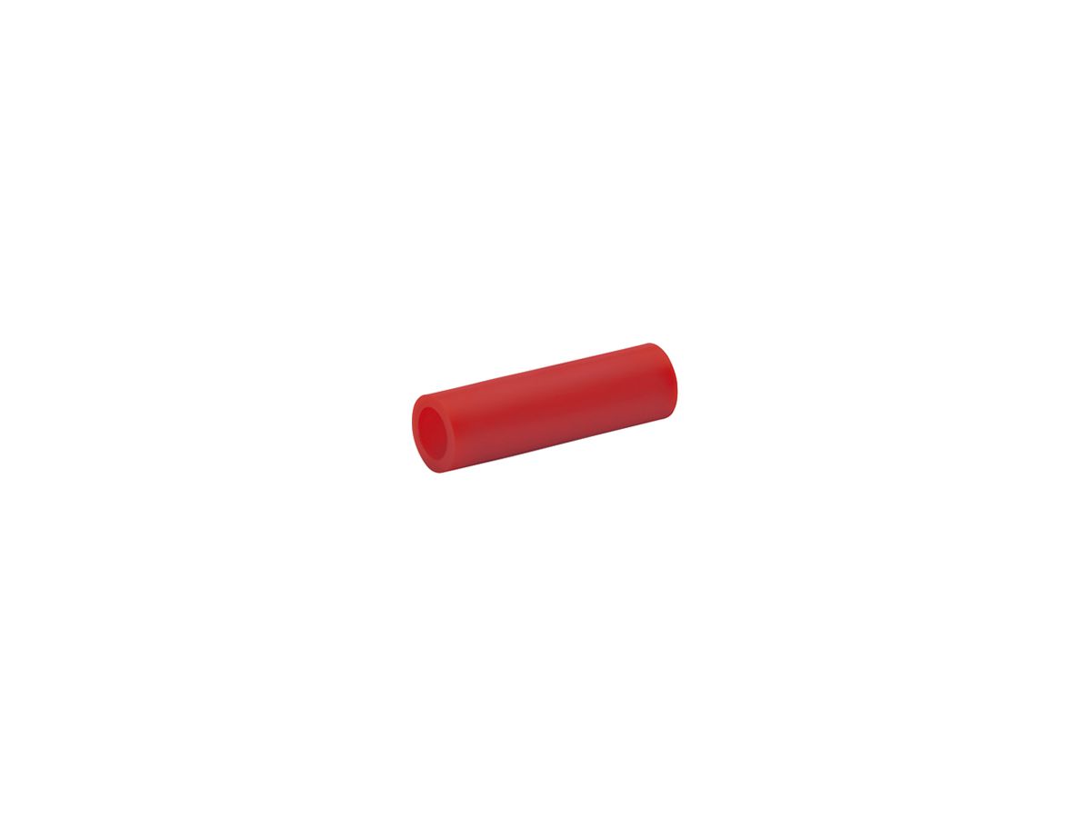 Pressverbinder Ferratec 0.25…1mm² isoliert rot 100 Stück
