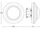 UP-Bewegungsmelder Steinel PD IR 4360-8 KNX 360° weiss