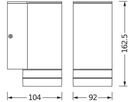 Wandleuchte LDV ENDURA CLASSIC BEAM GAP GU10 Edelstahl