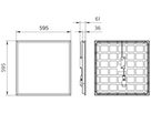 LED-Panelleuchte Philips RC132V NOC 28.5W 3600lm 4000K 0.6×0.6m weiss