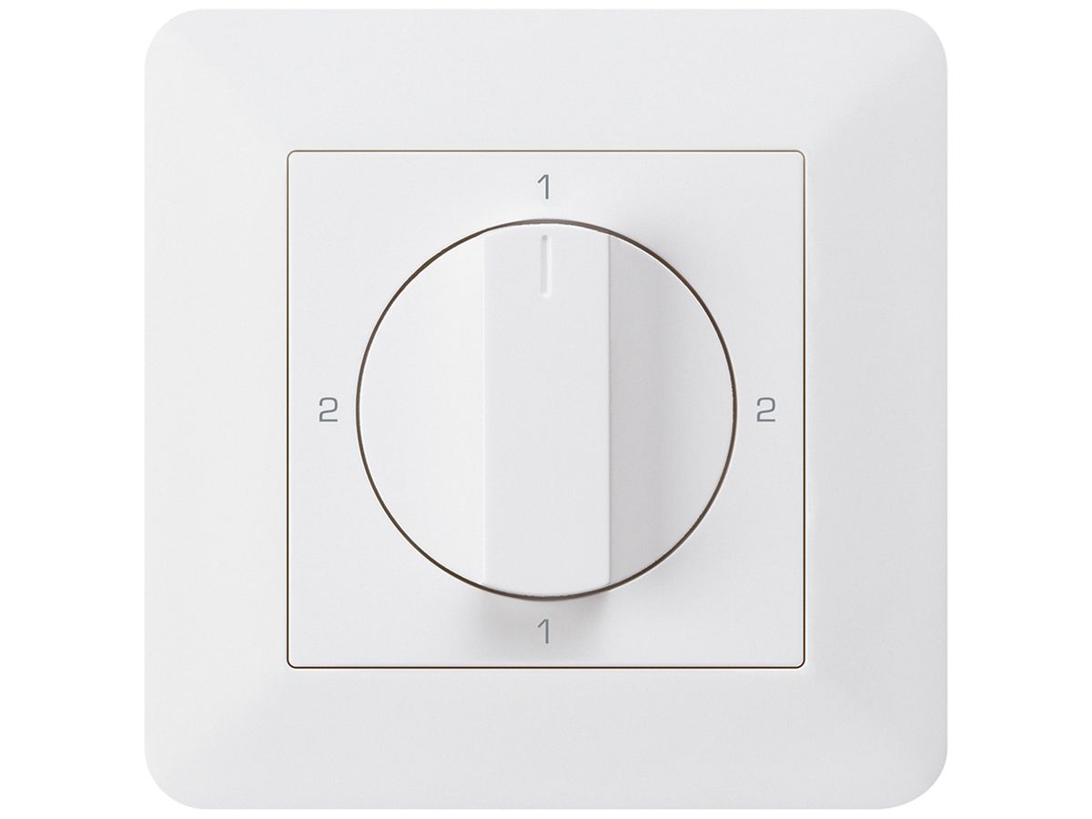UP-Drehschalter kallysto.trend 3/1L weiss mit Drehgriff