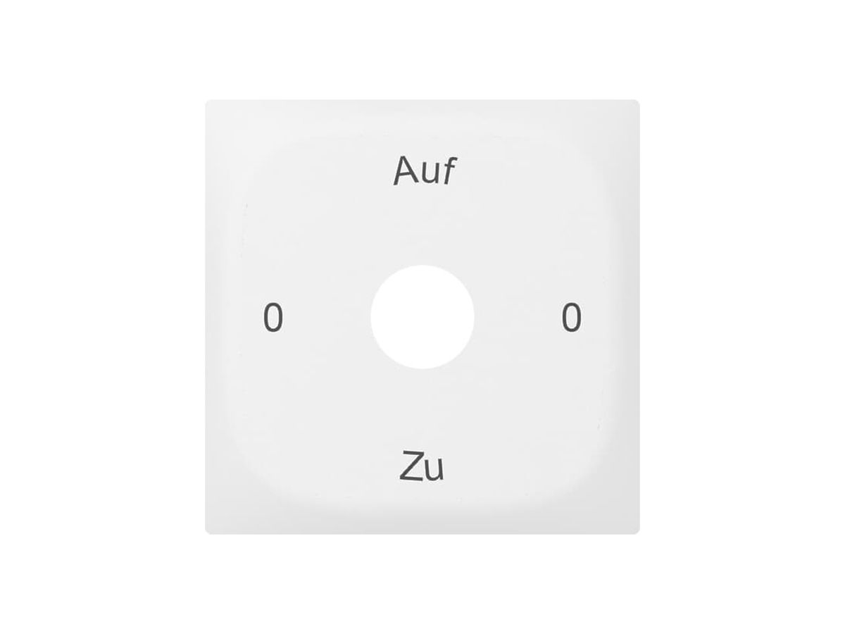 Frontrahmen SIDUS mit Gravur weiss