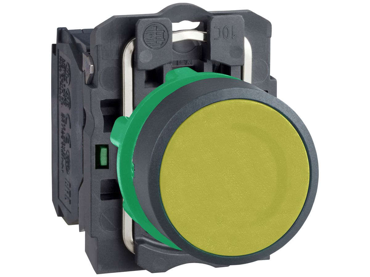 Drucktaster Harmony XB5 flach gb Ø22.5mm 1NO IP66