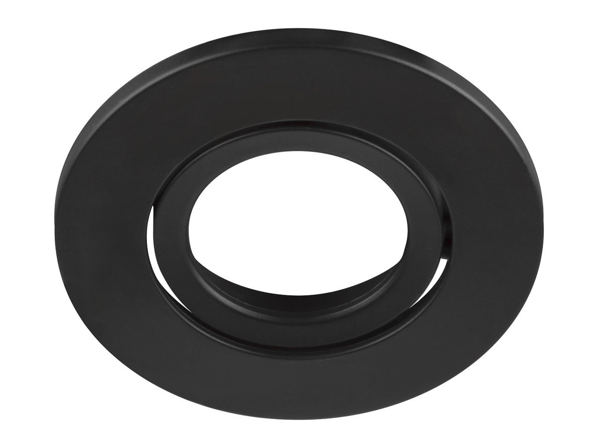 Abdeckring SLV UNIVERSAL IP20 Kunststoff Ø88mm schwenkbar schwarz