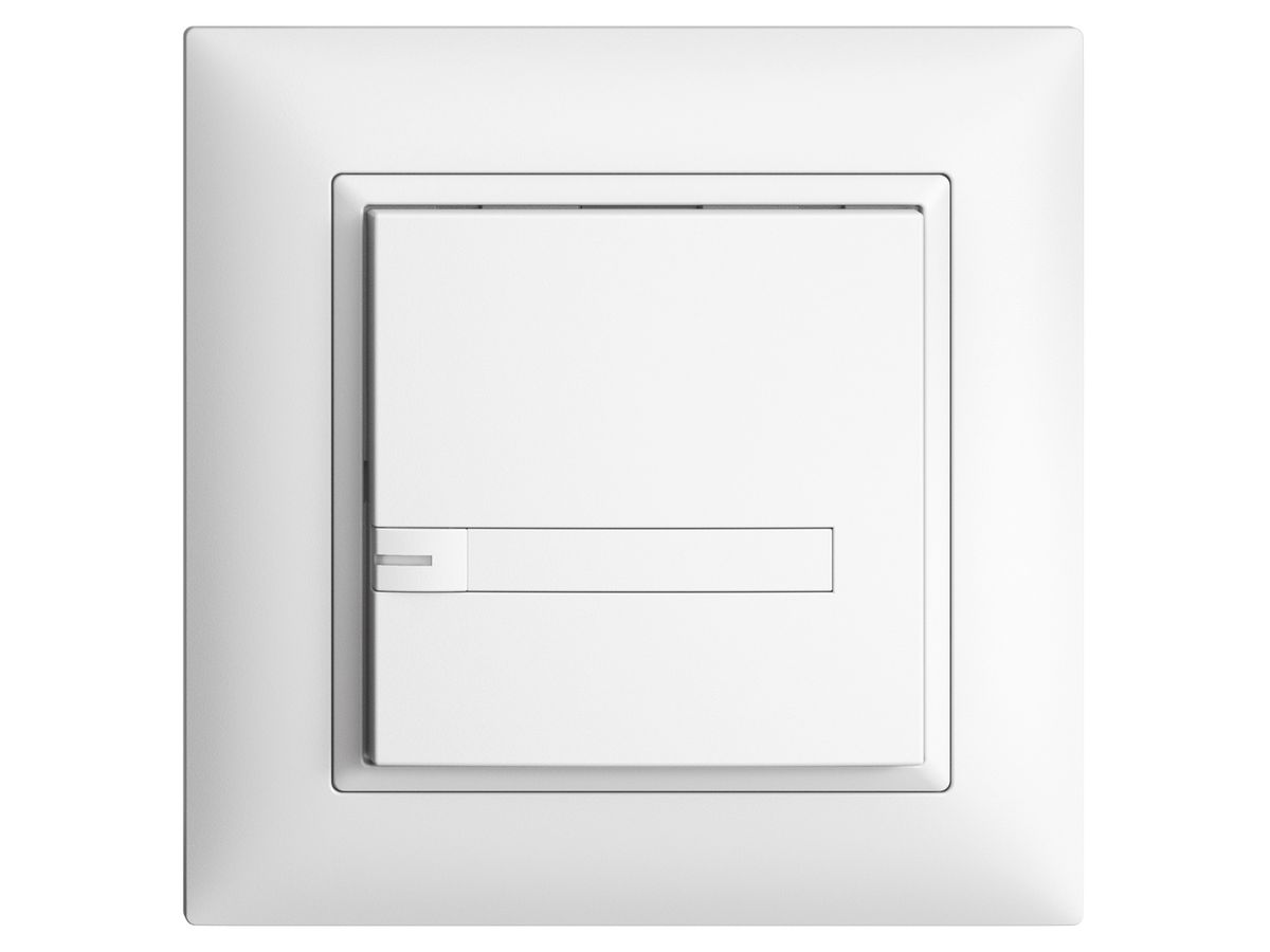 UP-KNX-Taster RGB EDUE FMI, 250mW, m.RGB-LED, m.Papier., 1×Taste, 1×Tastenb., ws