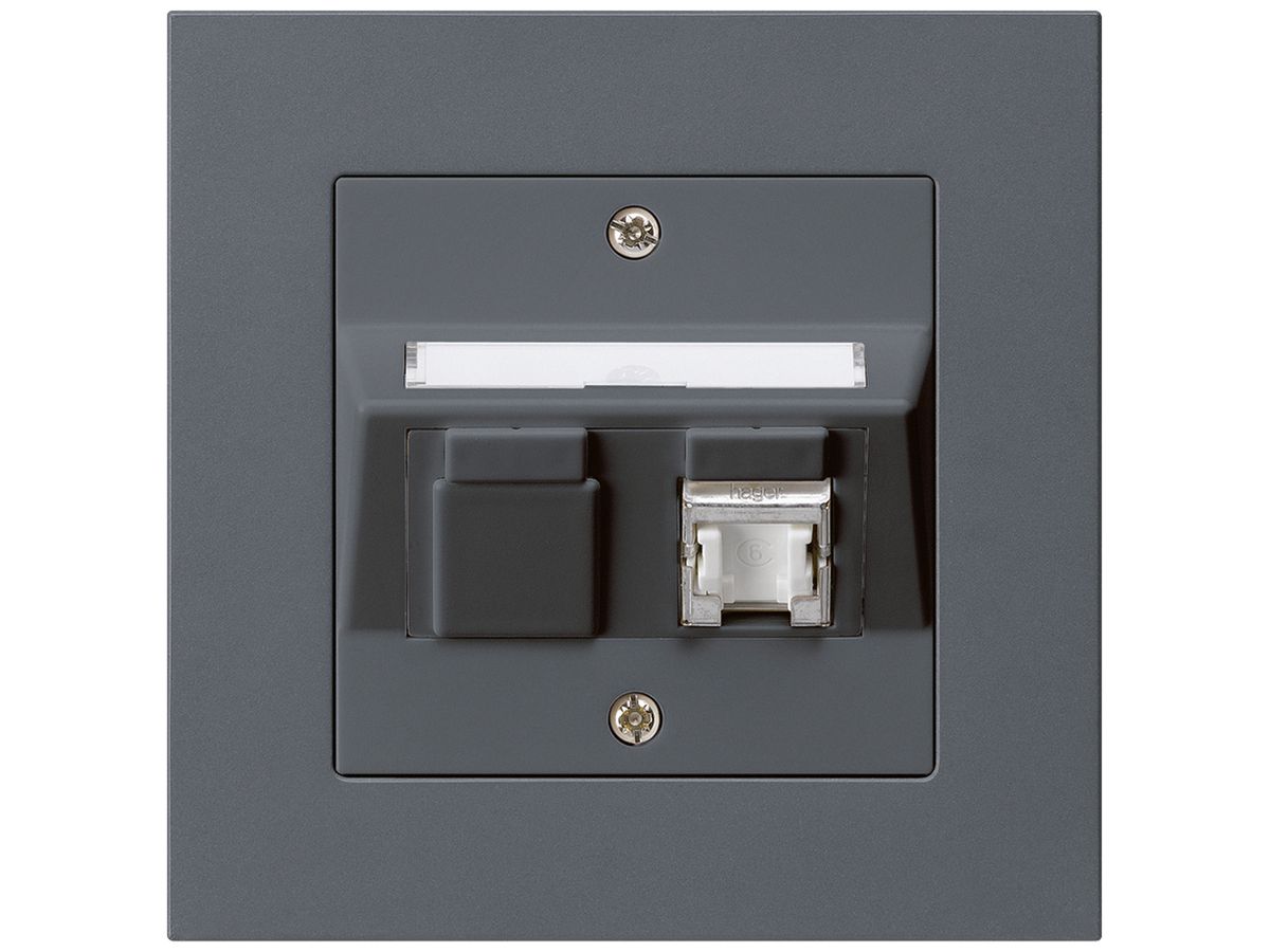 UP-Dose kallysto.pro C Kat.6 1RJ45/s anthrazit