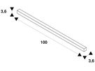 AP-Stromschiene SLV S-TRACK 3~ DALI 220…240V 1000mm Aluminium weiss