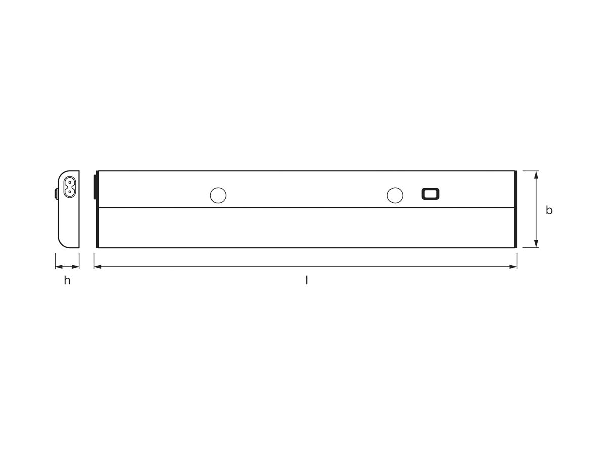 LED-Lichtleiste Ledvance LINEAR LED FLAT ECO 830, 230V 6W 3000K