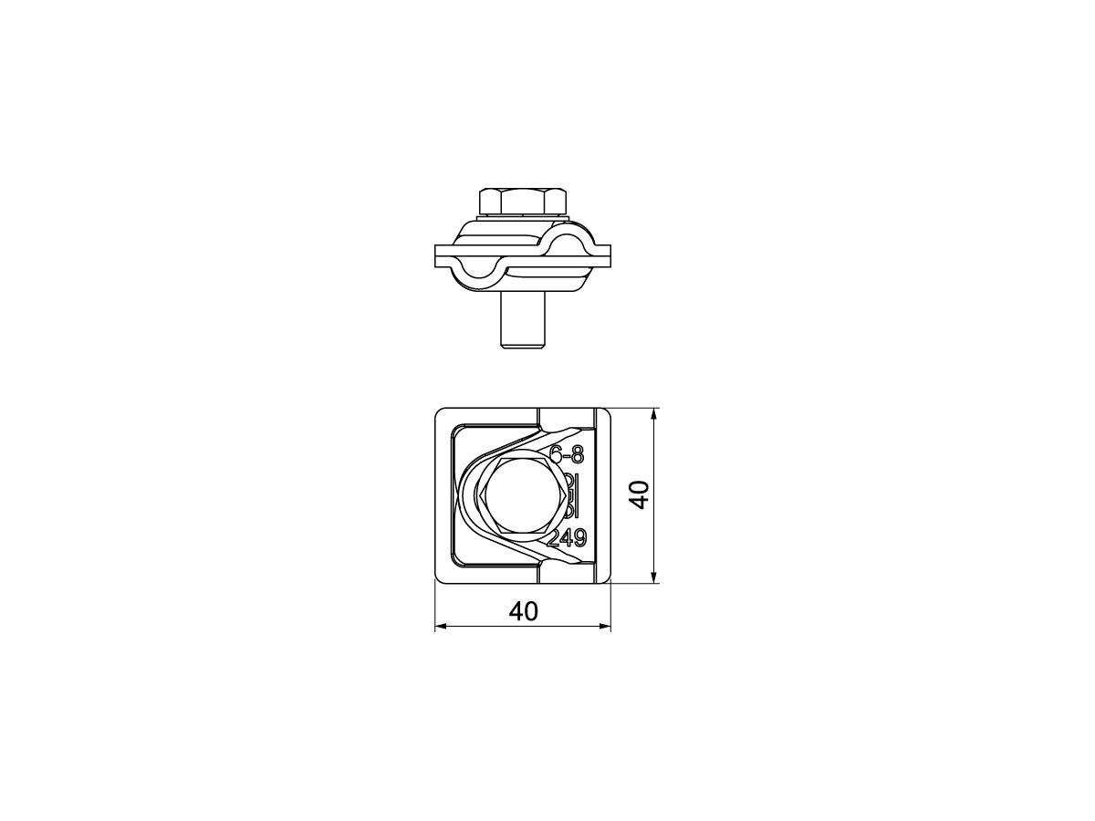 Schnellverbinder Bettermann Vario 6…8 mm, Kupfer