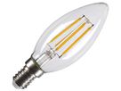 LED-Lampe SLV C35 E14 4.2W 380lm 2700K klar DIM