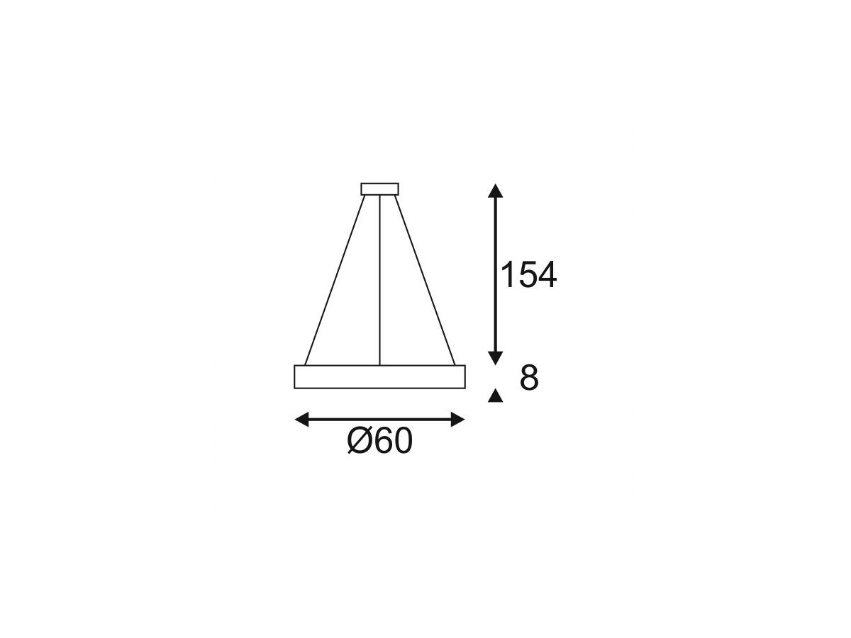 LED-Pendelleuchte SLV MEDO RING 60 33W 2200lm 3000K IP20 weiss