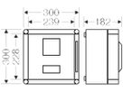 Gehäuse Hensel Mi, für Messgerät 96×96 mm, 4.5 Teilungseinheiten
