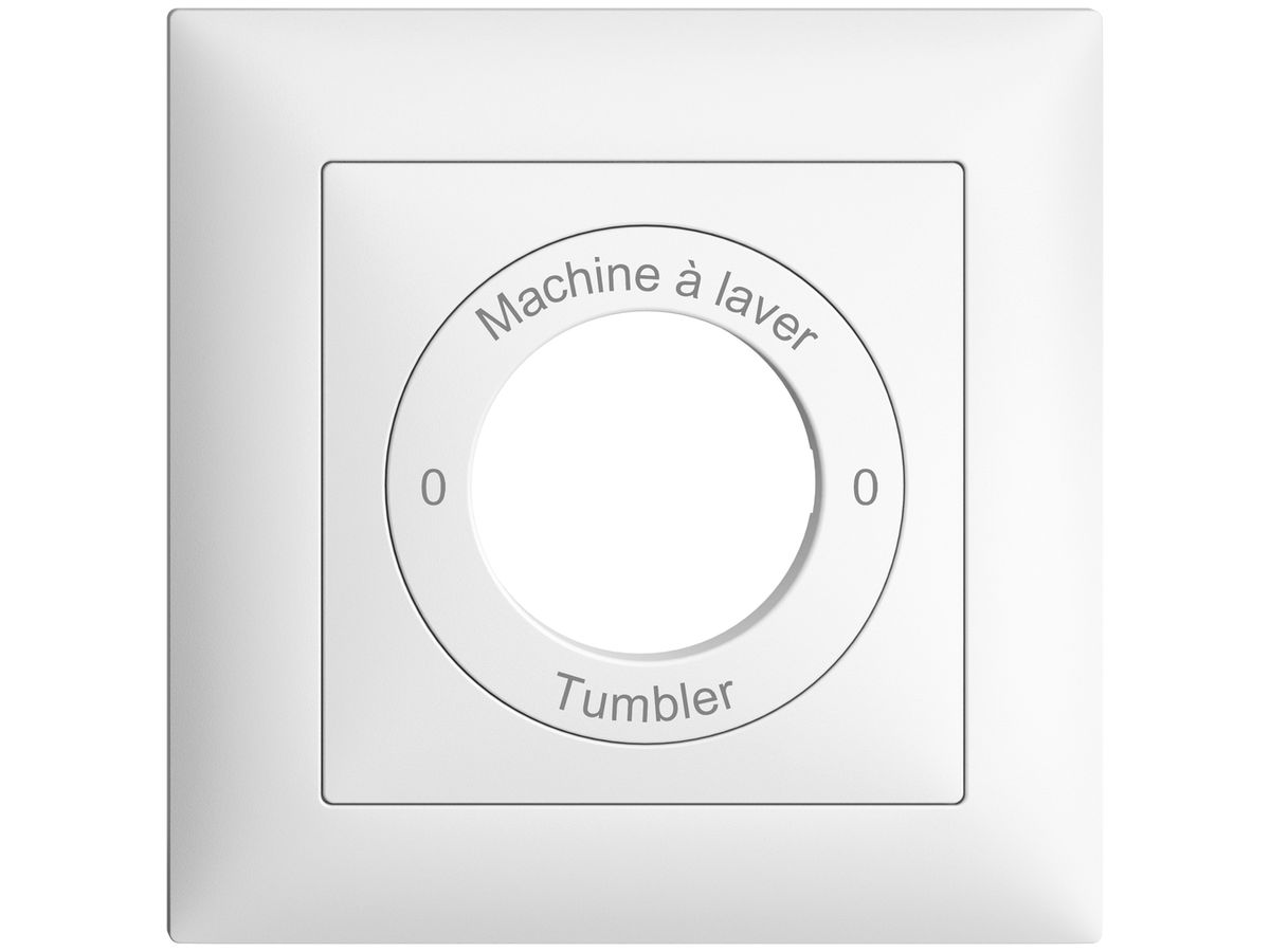 Frontset 0-Machine à laver-0-Tumbler EDIZIOdue 88×88mm weiss