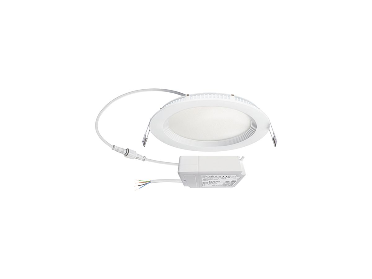 LED-Downlight ESYLUX ELSA-2 Ø180 DALI 9W 4000K, 850lm, weiss