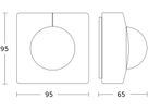 AP-Präsenzmelder Steinel IS 3360 KNX 2.8m 360° 180° eckig schwarz
