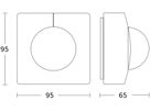 AP-Präsenzmelder Steinel IS 3360 KNX 2.8m 360° 180° eckig schwarz